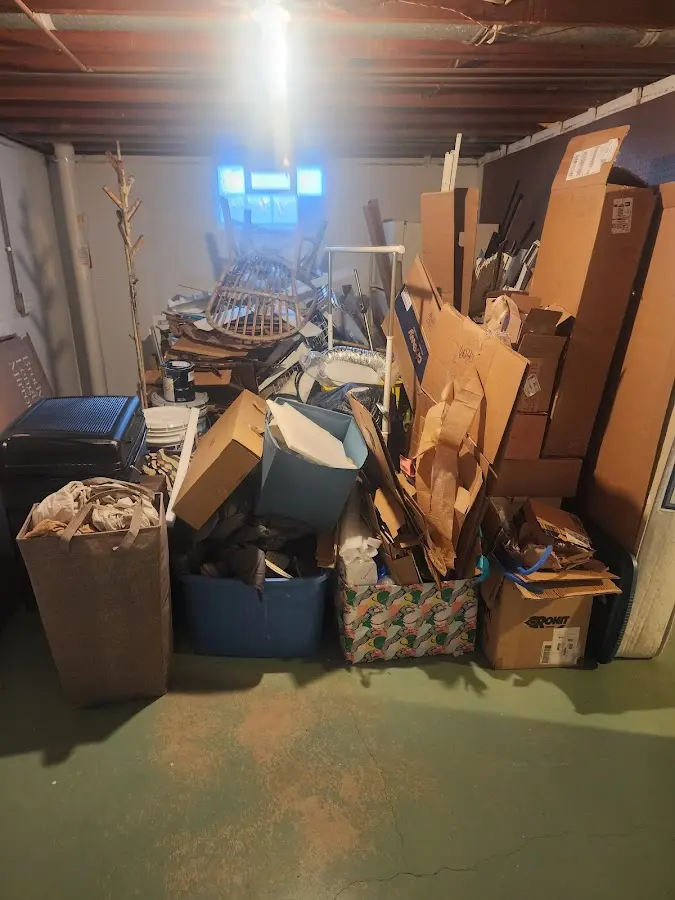 Roll-off dumpster container at job site for 4 Yard Dumpster Rental in Waikapu